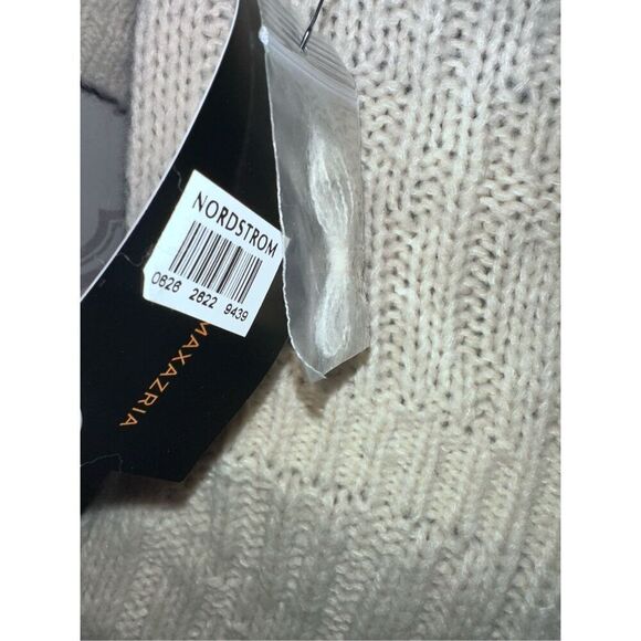 NEW WITH TAGS Beautiful BCBGMaxAzria BCBG Cozy turtleneck Cream Stretchy wool bl - Picture 8 of 9